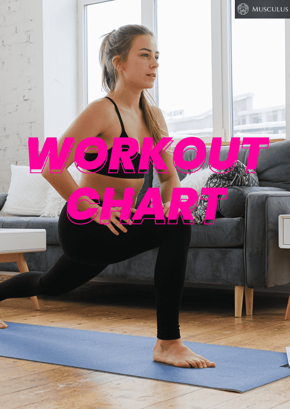 womens workout chart, fitness, demo videos, planner, journal