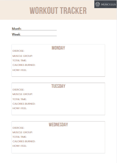 Womens Fitness planner, keep on track, journal, program, mental health, workout tracker